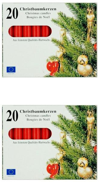 Idena Weihnachtsbaumkerzen 20-Stk. rot (408680)