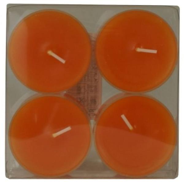 Wenzel-Kerzen Maxilicht mandarin in Kunststoffhülle 5,4cm (31-1530-4-23)