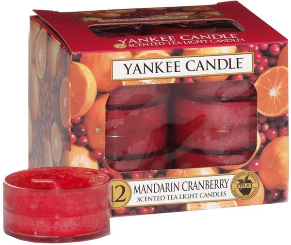 Yankee Candle Mandarin Cranberry Teelichte 118g Wachs 8,8x9x6,3cm rot (1065595E)
