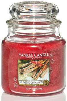 Yankee Candle Sparkling Cinnamon Mittlere Kerze 411g