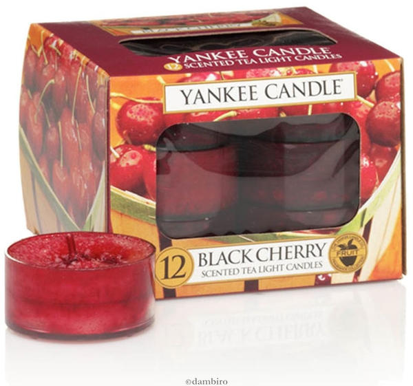 Yankee Candle Teelichter 12-Stk. Black Cherry 9,8g