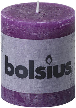 Bolsius Rustic Stumpenkerze 80/68mm lila