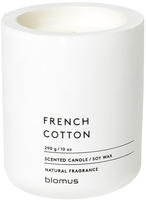 Blomus Duftkerzen Fraga, L, French Cotton, 65654, Beton, Lily White, 11 x 9 cm, 290g,