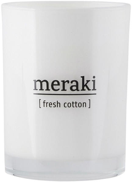 Meraki Duftkerze Ø8 x10 cm 35h Fresh Cotton
