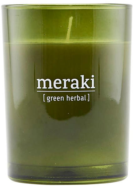 Meraki Duftkerze Ø8 x10 cm 35h Green Herbal