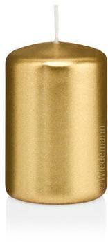 Wiedemann Kerzen Stumpenkerzen gold lackiert, 100 x 60 mm 4 Stück (218520.26)