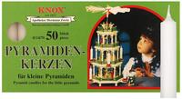 Knox Pyramidenkerzen Wei&szlig; 14 X 70 Mm, 50 St&uuml;ck