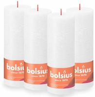 Bolsius - Rustik Stumpenkerze Wolkiges Wei&szlig;, H&ouml;he 19 Cm, &Oslash; 6,8 Cm Stumpen- Und
