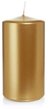 Wiedemann Kerzen Stumpenkerzen gold lackiert, 150 x 80 mm, 6 Stück (726123.26)