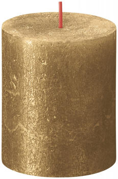 Bolsius Rustic Stumpenkerze 80/68mm shimmer gold