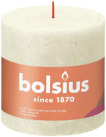 Bolsius - Rustik Stumpenkerze Weiche Perle, H&ouml;he 10 Cm, &Oslash; 10 Cm Stumpen- Und