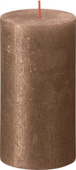 Bolsius Rustik 13x6,8cm shimmer kupfer