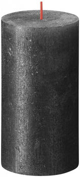 Bolsius Rustik 13x6,8cm shimmer anthrazit