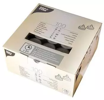 Papstar Teelichter &Oslash; 3,8x2,2cm wei&szlig; (100 St&uuml;ck)
