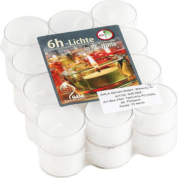 Gala Teelichter &Oslash;40x25mm 24 Stk.wei&szlig;