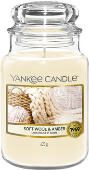 Yankee Candle Classic Large Jar Soft Wool & Amber 623g (1720939E)