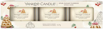 Yankee Candle 3x Votivkerze im Glas Spun Sugar Flurries (1721627E)