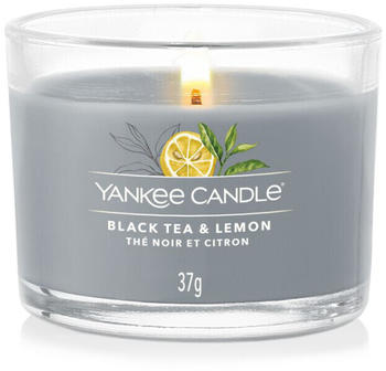 Yankee Candle Votivkerze im Glas Black Tea & Lemon 37g