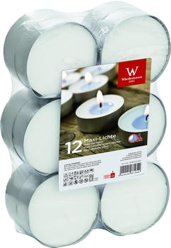 Wiedemann Kerzen Teelicht 12 Stk.weiß