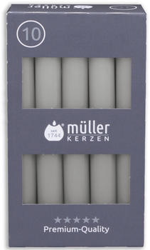 M&uuml;ller Kerzen Tafelkerzen 175/20 10er Pack schiefer (2221752281)