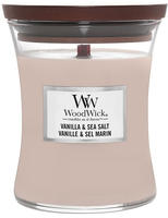 Woodwick Vanilla & Sea Salt Duftkerze mit Holzdocht 275 g, Grundpreis: &euro; 100,- /