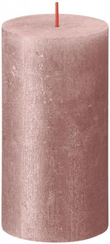 Bolsius Rustik Shimmer 130/68mm rosa
