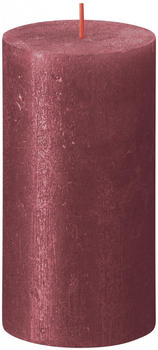 Bolsius Rustik Shimmer 130/68mm rot