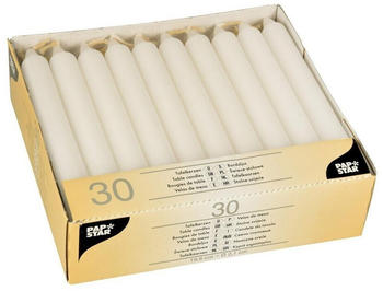 Papstar Tafelkerzen 21/196 (30 Stk.) weiß