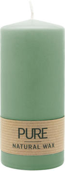 Wenzel-Kerzen PURE Safe NATURAL WAX 130/60mm Smaragd