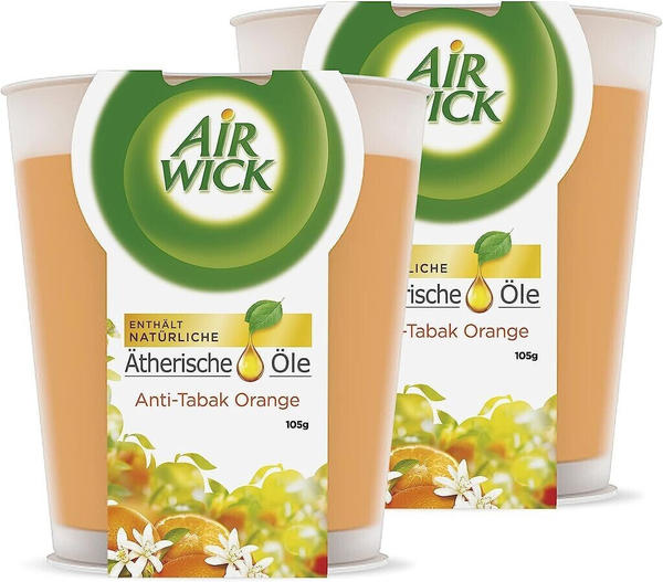 Airwick Essential Oils Anti Tabak-Orange 2x105g