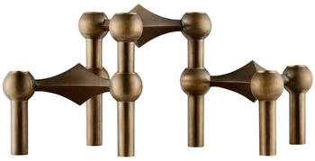 Stoff Nagel Kerzenhalter-Set (3 Stk.) bronzed brass (9039)