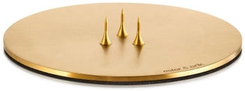 Ester & Erik Kerzenteller 9cm matt-gold