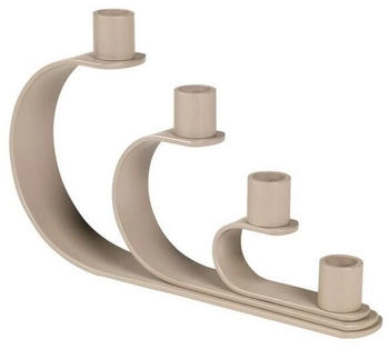 Broste Copenhagen Nami Kerzenständer Eisen simply taupe warm grey