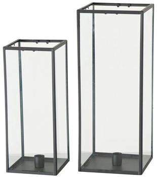 Boltze Tarek Windlicht schwarz 30cm