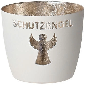Gift Company Madras Windlicht M Schutzengel weiß/gold 8,5cm
