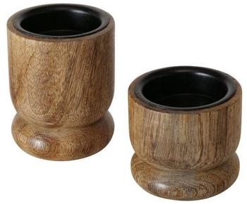 Boltze Numli Kerzenleuchter natur 5-7cm 2tlg