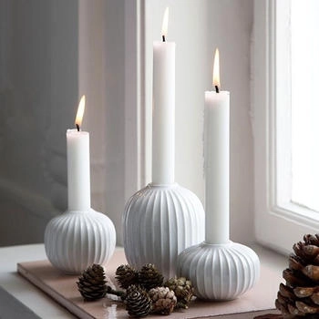 K&auml;hler Hammersh&oslash;i Kerzenhalter, Small/ Wei&szlig; - Wei&szlig;