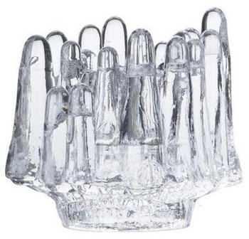 Kosta Boda Polar Kerzenständer 11,2 cm, Transparent - Klar
