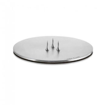 Ester & Erik Kerzenteller, ⌀ 9 cm, silber / matt