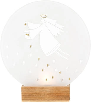 räder Glaspoesie Engel Teelicht weiß / Ø 15 cm - Höhe: 17 cm