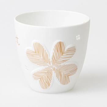 räder Poesielicht Glückslicht Teelichthalter weiß / Ø 9,5 cm - Höhe: 9 cm