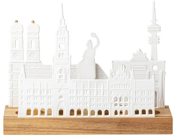 räder Lichtobjekt Stadtsilhouette Teelichthalter München / 25x9,5x19,5 cm