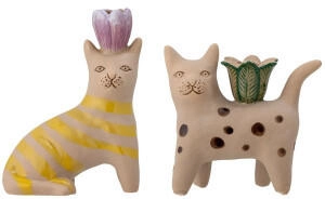 Bloomingville Mamie Kerzenhalter 2 Teile Steingut