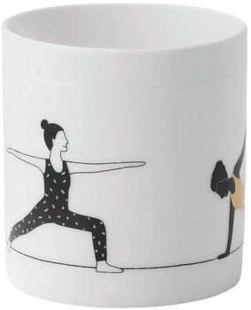 räder Hobby Teelichthalter Yoga Porzellan Weiß