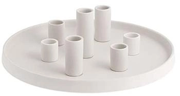 Storefactory LINGSBERG Kerzenteller white / Ø 29 cm - Höhe 9 cm