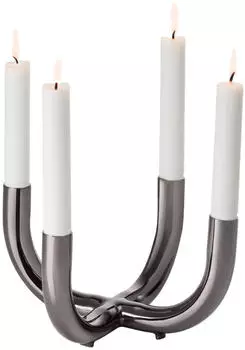 Philippi Design Kerzenständer Salone schwarz 4er