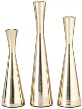 Boltze Cone Kerzenleuchter gold 23cm (1 Stück)