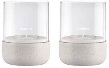 Blomus Calma Windlicht, &Oslash; 7 cm, klar / moonbeam (2er-Set)