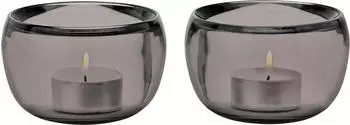 Stelton Ora Windlicht 2er Pack Smoke