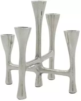 House Doctor Tristy Kerzenhalter 20 cm Silver finish
